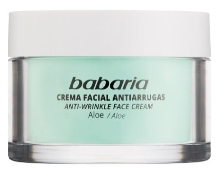 Крем для обличчя Babaria Aloe проти зморшок з алое вера, 50 мл