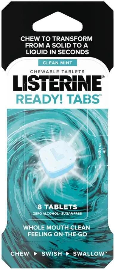 Таблетки освіжаючі Listerine Ready, 8 шт