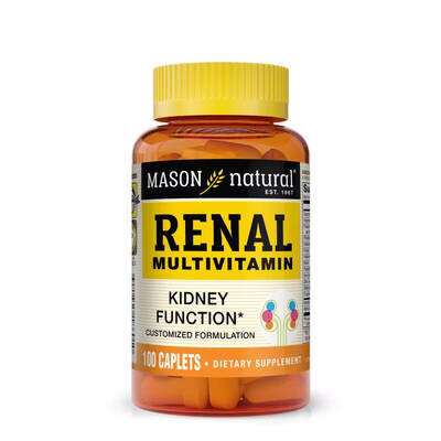 Мультивітаміни для нирок Mason Natural Renal Multivitamin каплети №100
