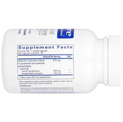 Ліпосомальний Глутатіон Pure Encapsulations Liposomal Glutathione 375 мг, 60 капсул