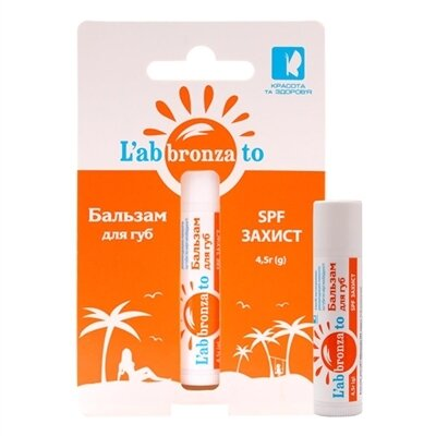 Бальзам для губ L'abbronzato Красота та Здоров'я SPF-захист, 4,5 г