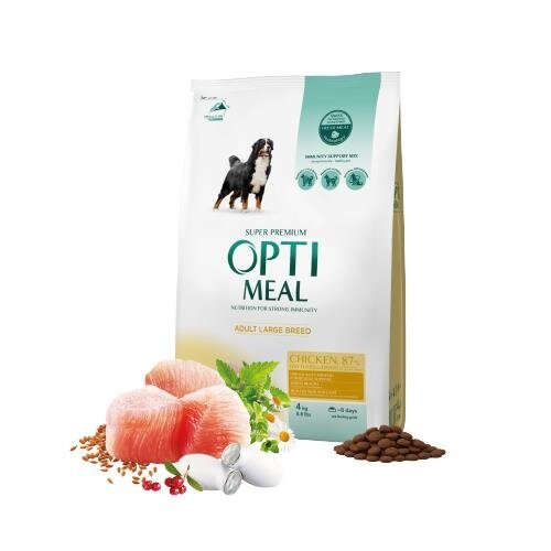 Корм сухий Optimeal для собак великих порід зі смаком курки, 4 кг