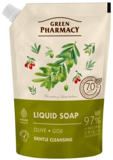 Мило рідке Green Pharmacy Оливка і годжі, дой-пак, 460 мл
