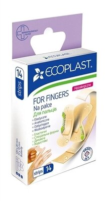 Набір пластирів медичних Ecoplast For fingers еластичних, 14 штук