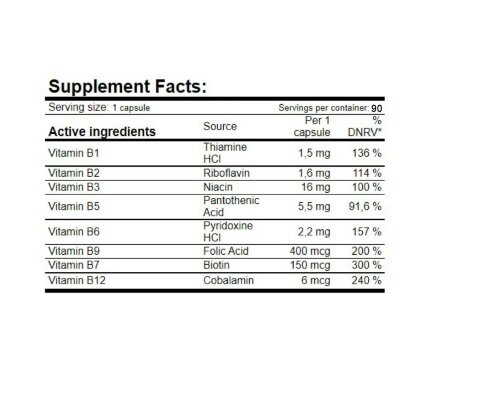 В-комплекс Amix Nutrition GreenDay B-Complex капсули №60
