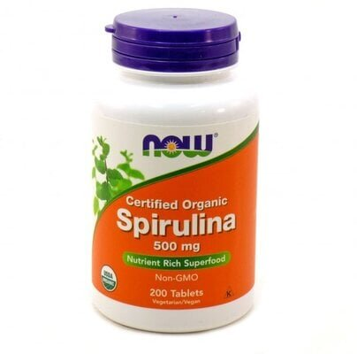 Спіруліна NOW Spirulina Organic 500 мг таблетки №200