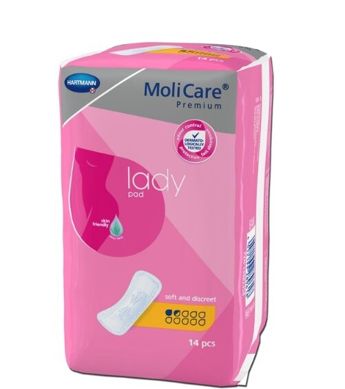 Прокладки урологічні MoliCare Premium Lady pad 1,5 краплі, 14 штук