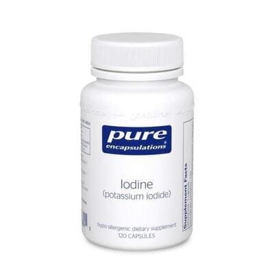 Йод (йодид калію) Pure Encapsulations Iodine (potassium iodide), 120 капсул