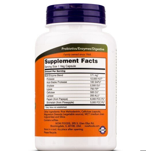Рослинні ферменти NOW Plant Enzymes вег. капсули №120