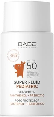 Сонцезахисний супер флюїд Babe Laboratorios Pediatric SPF50 дитячий з пантенолом і пребіотиком, 50 мл