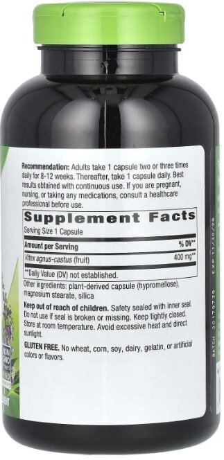 Авраамове дерево Nature's Way Vitex (Fruit) 400 мг, 320 капсул