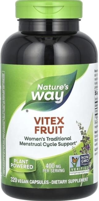 Авраамове дерево Nature's Way Vitex (Fruit) 400 мг, 320 капсул
