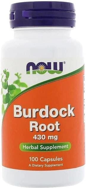 Лопуха корінь NOW Burdock Root 430 мг вег. капсули №100
