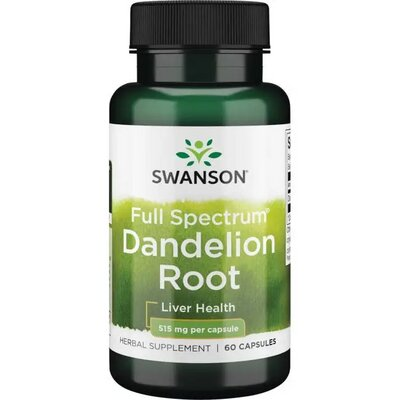 Кульбаби корінь Swanson Dandelion Root капсули по 515 мг, 60 капсул