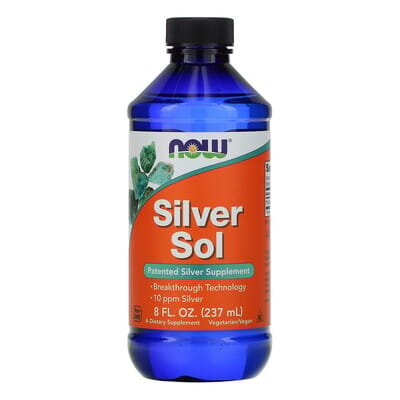 Срібло очищене NOW Silver Sol, 237 мл