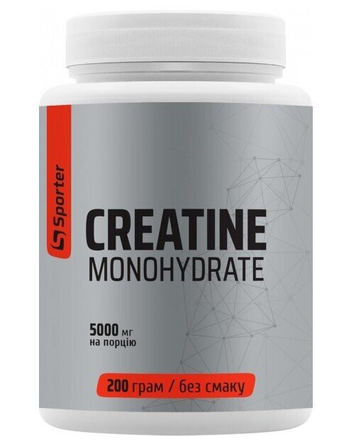 Креатин Sporter Creatine Monohydrate, 200 г
