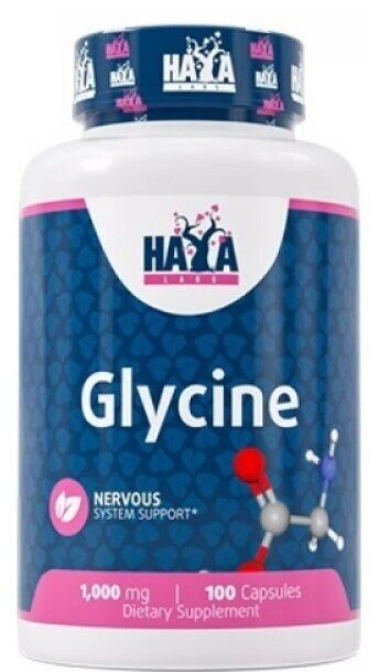 Гліцин Haya Labs Glycine капсули по 1000 мг №100