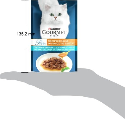 Корм вологий для кішок Purina Gourmet Perle Міні філе в соусі з тунцем, 85 г