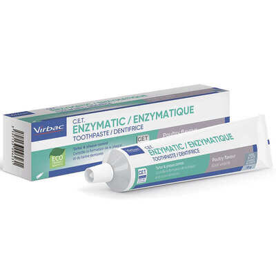 Зубна паста Virbac Enzymatic зі смаком птиці для собак і котів, 70 г