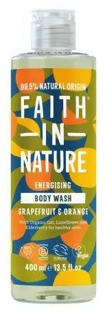 Гель для душу Faith In Nature натуральний з грейпфрутом та апельсином, 400 мл
