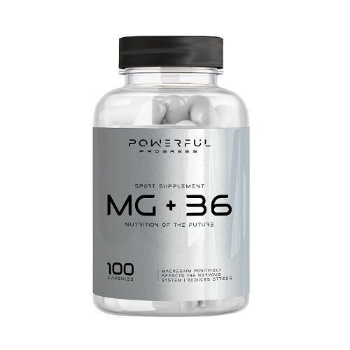 Вітаміни Powerful Progress Mg+B6, 100 капсул