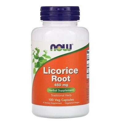 Солодки корінь NOW Licorice Root 450 мг вег. капсули №100