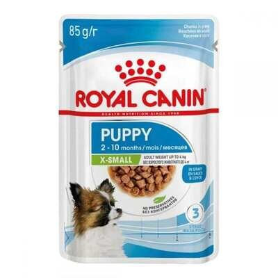 Корм вологий для собак Royal Canin X-Small Puppy дрібних порід вагою до 4 кг, до 10 місяців, 85 г