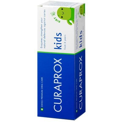 Зубна паста Curaprox Kids дитяча з фтором, з 6 років, солодка м'ята, 10 мл
