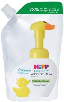 Пінка для вмивання HiPP Babysanft, наповнювач, 250 мл
