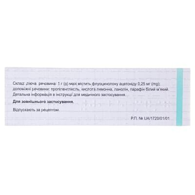 Флуцинар мазь 0.25 мг/мл по 15 г у тубах