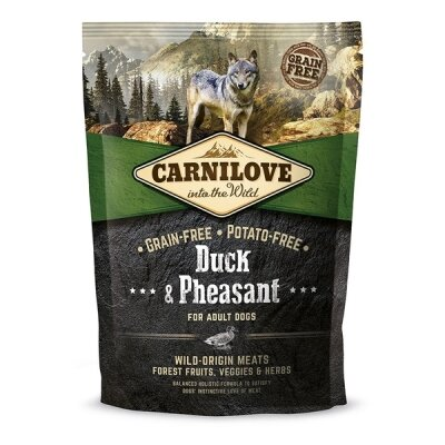 Корм сухий для дорослих собак Carnilove Duck & Pheasant з качкою та фазаном, 1,5 кг