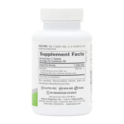 Берберин Nature's Plus Berberine 1500 мг, 60 таблеток