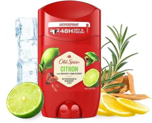 Дезодорант-антиперспірант стік Old Spice Citron 48h для чоловіків, 50 мл