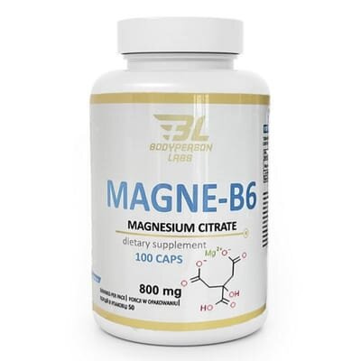 Магне B6 Bodyperson Labs Magne B6 Magnesium Citrate 800 мг, 100 капсул