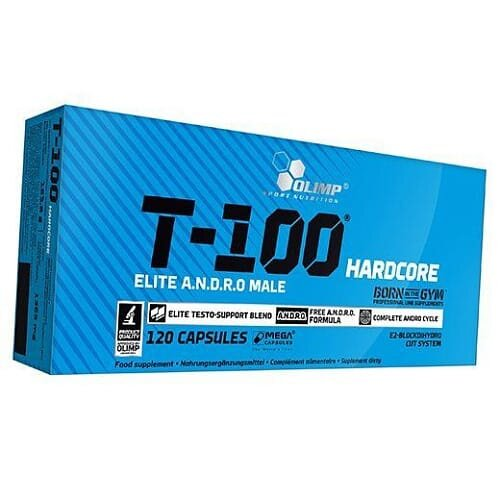 Тестостероновий бустер Olimp T-100 Hardcore, 120 капсул