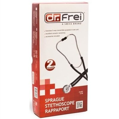 Стетоскоп багатоцільовий (стетофонендоскоп) Dr.Frei S-30 тип Раппапорта із двосторонньою головкою