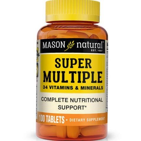 Вітамінно-мінеральний комплекс Mason Natural Super Multiple, 100 таблеток