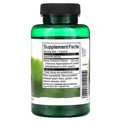 Кінський каштан екстракт Swanson Horse Chestnut Extract капсули по 250 мг №120