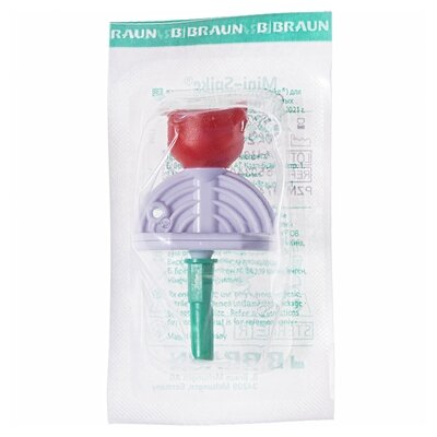 Канюля аспіраційна B.Braun Mini-Spike Chemo Filter з фільтром частинок 5 мкм червоний