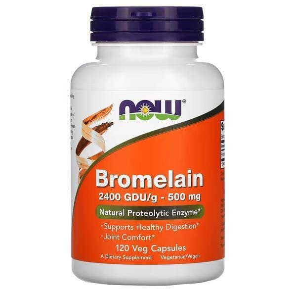 Бромелайн NOW Bromelain 500 мг вег. капсули №120