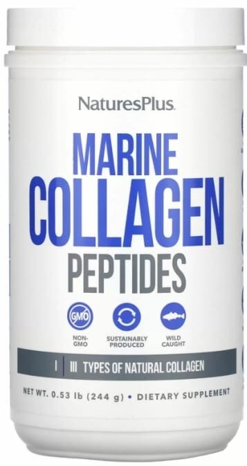 Колагенові морські пептиди Nature's Plus Marine Collagen Peptides без смаку, 244 г