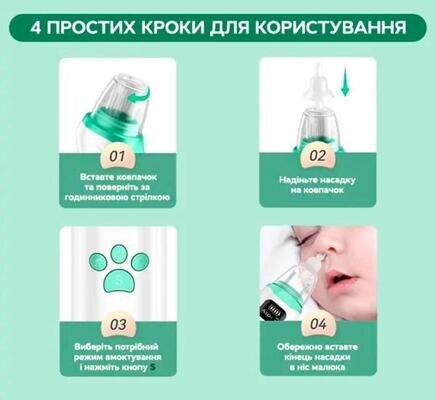 Аспіратор Arhimed EcoBreath XS електронний назальний