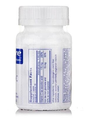 Залізо та вітамін С Pure Encapsulations Iron-C, 60 капсул