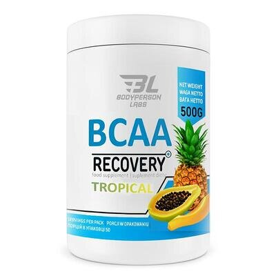 Амінокислоти Bodyperson Labs BCAA Recovery тропічні фрукти, 500 г