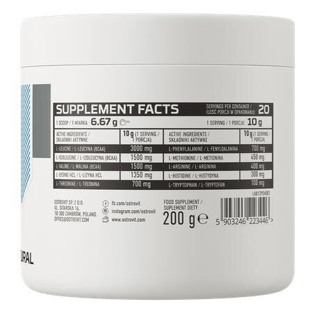 Амінокислоти OstroVit EAA без смаку, 200 г