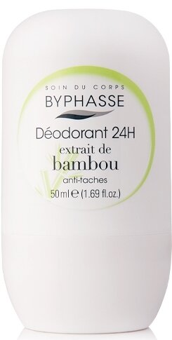 Дезодорант кульковий Byphasse 24h Бамбуковий екстракт, 50 мл