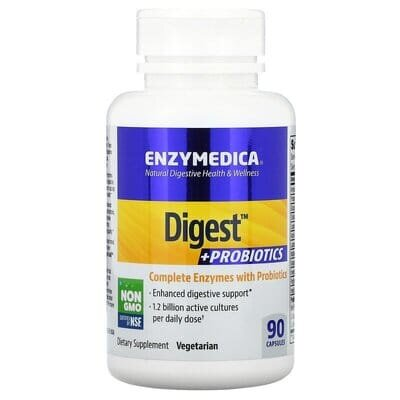 Ферменти і пробіотики Enzymedica Digest + Probiotics, 90 капсул