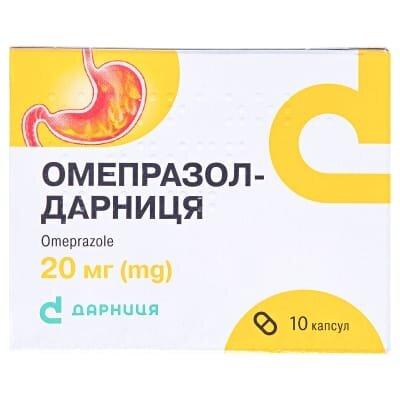 Омепразол-Дарниця капсули по 20 мг №10