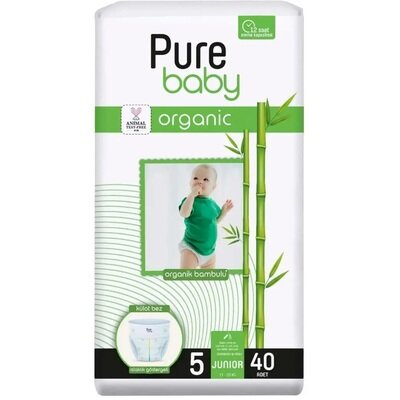 Підгузки-трусики Pure Baby Jumbo Organic 5, 11-18 кг, 40 шт