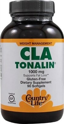 Кон'югована лінолева кислота Country Life CLA Tonalin (тоналін) 1000 мг, 90 м'яких капсул